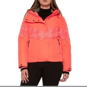 Cc- NWT Killtec houndstooth logo puffer ski jacket